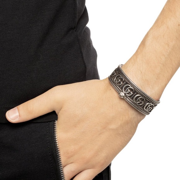 New Gucci GG Marmont Snake Cuff Bangle Bracelet - Picture 7 of 10